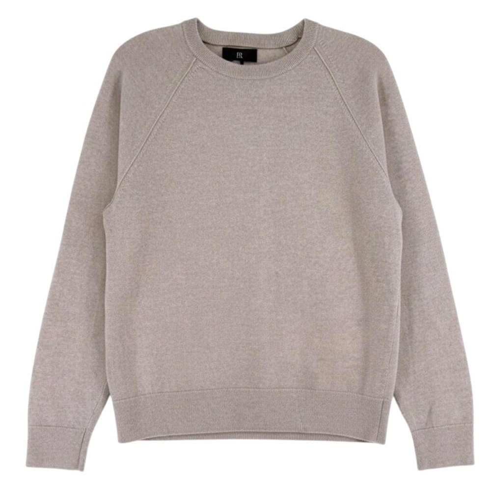 Banana Republic Cashmere Crew Neck Sweater Men's M Cream Old Money Good
